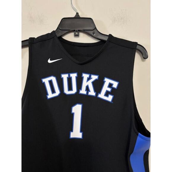 Nike Elite Duke Blue Devils Replica Basketball Jersey #1 Youth Large 12 - 14 New - Picture 5 of 5